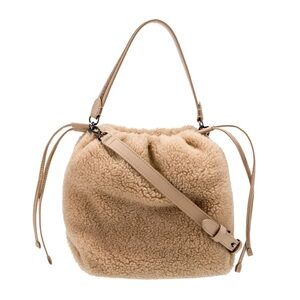 Brunello Cucinelli Fleecy Wool/Cashmere Bag.